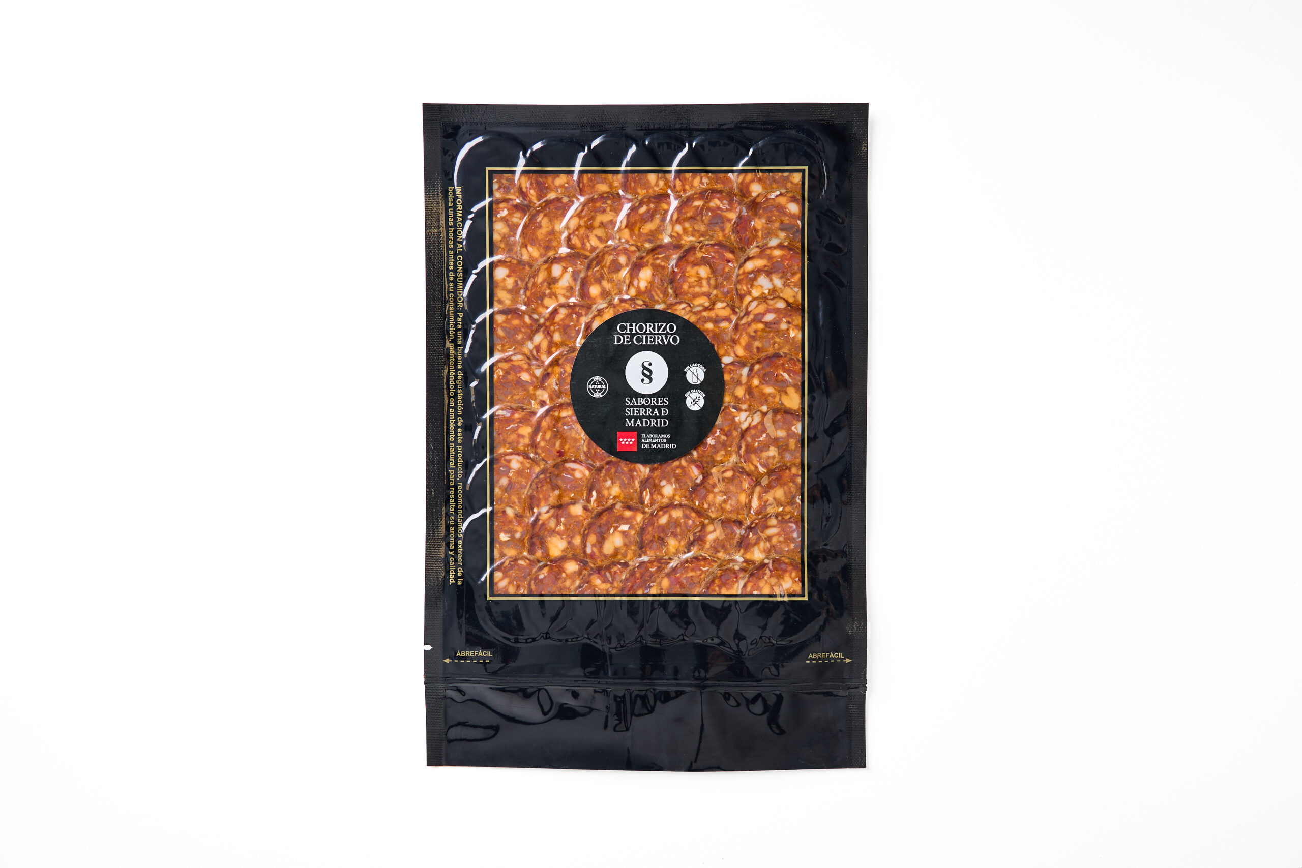 CHORIZO DE CIERVO LONCHEADO